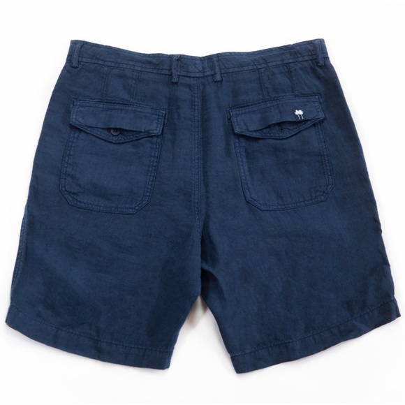 NWT - BENSON Navy linen volley short - Picture 2 of 2